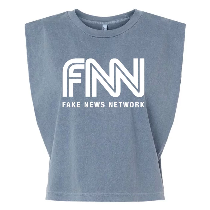 Fnn Fake News Network Garment-Dyed Women's Muscle Tee