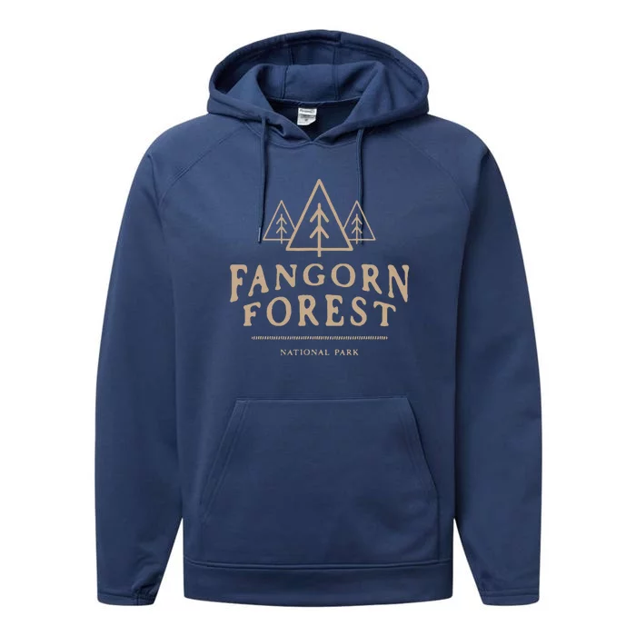 Fangorn Forest National Park Bookworms Saying Performance Fleece Hoodie