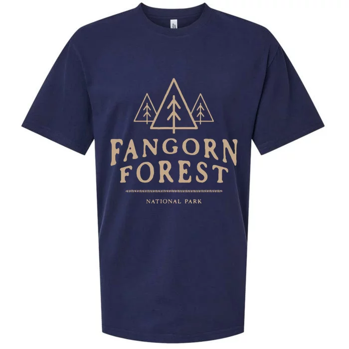 Fangorn Forest National Park Bookworms Saying Sueded Cloud Jersey T-Shirt