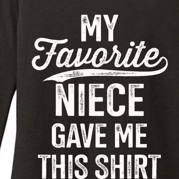 From Favorite Niece For Uncle Fathers Day Birthday Christmas Womens CVC Long Sleeve Shirt