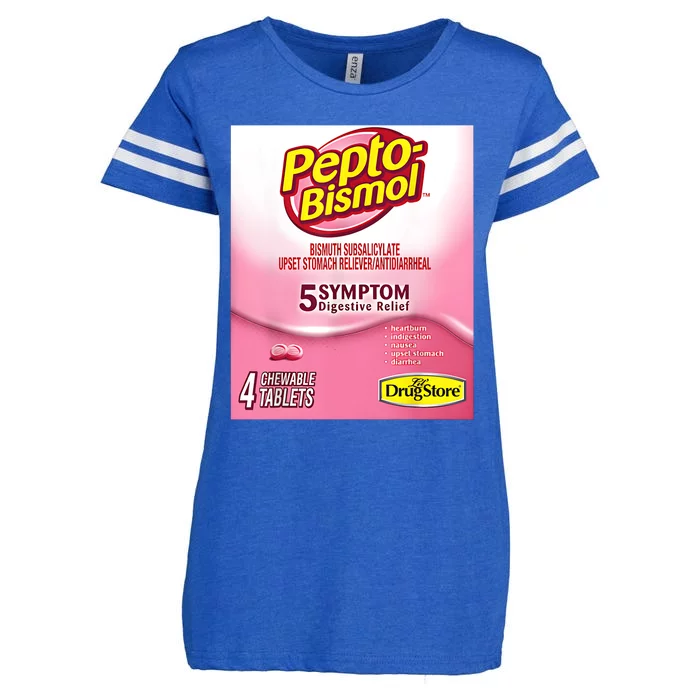 Funny Family Nurse Pharmacy Halloween Costume Pepto Bismol Enza Ladies Jersey Football T-Shirt