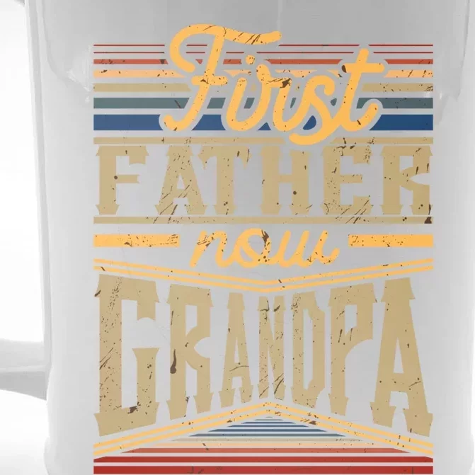 First Father Now Grandpa Great Gift Front & Back Beer Stein