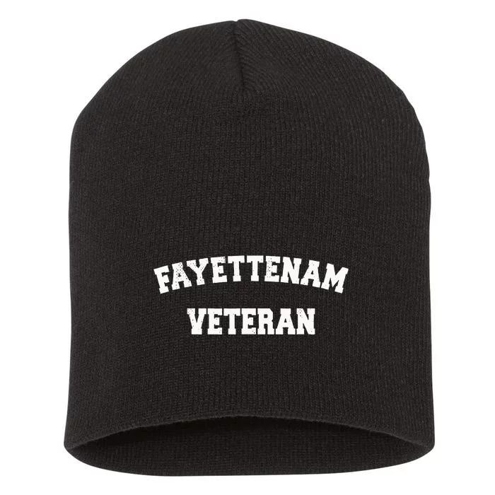 Fayettenam Fayetteville North Carolina Fort Bragg Airborne Short Acrylic Beanie