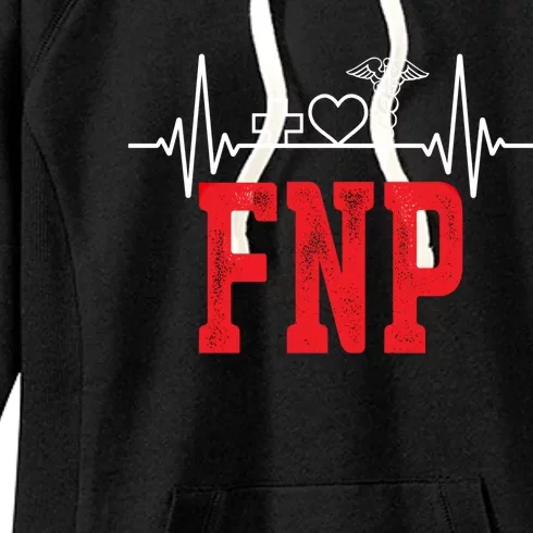 Fnp Family Nurse Practitioner Research Funny Nursing Cute Gift Women's Fleece Hoodie