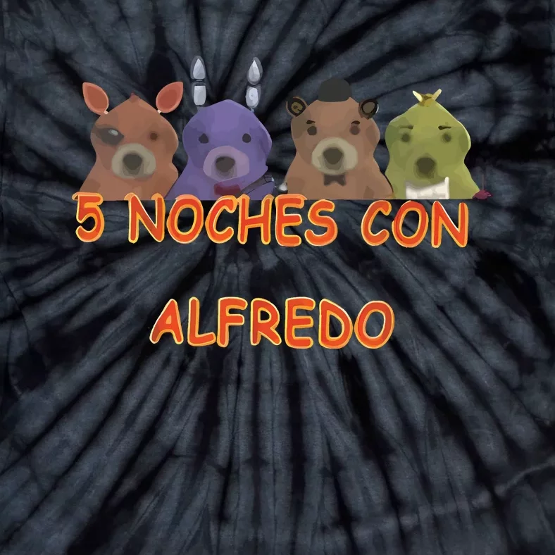 Fnaf Five Nights At Freddys Meme 5 Noches Con Alfredo Tie-Dye T-Shirt