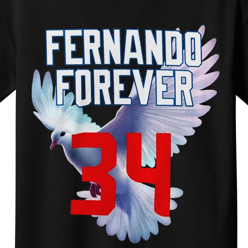 Fernando Forever Number 34 Fernando Memorial Kids T-Shirt