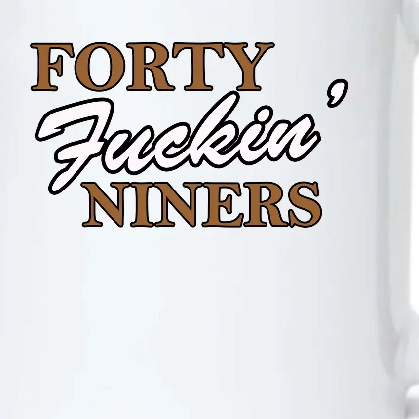 Forty Fuckin Niners Black Color Changing Mug