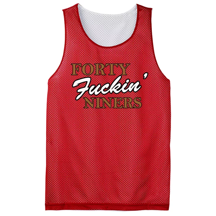 Forty Fuckin Niners Mesh Reversible Basketball Jersey Tank