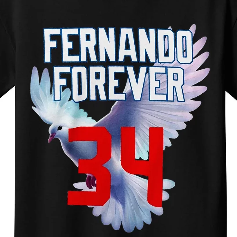 Fernando Forever Number 34 Fernando Memorial Kids T-Shirt