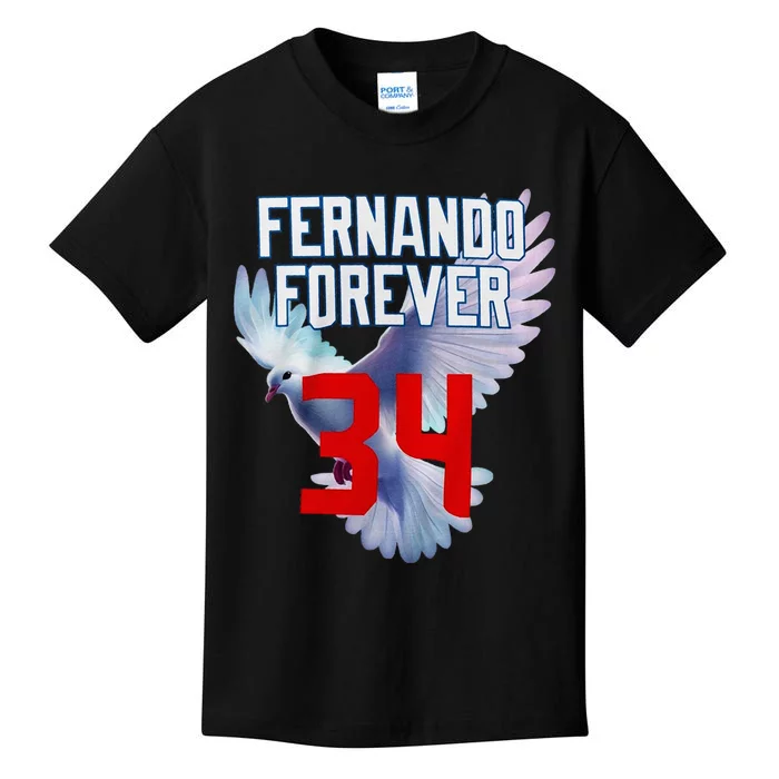 Fernando Forever Number 34 Fernando Memorial Kids T-Shirt