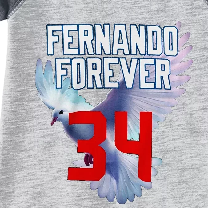 Fernando Forever Number 34 Fernando Memorial Infant Baby Jersey Bodysuit