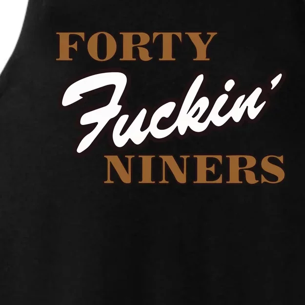 Forty Fuckin Niners Ladies Tri-Blend Wicking Tank