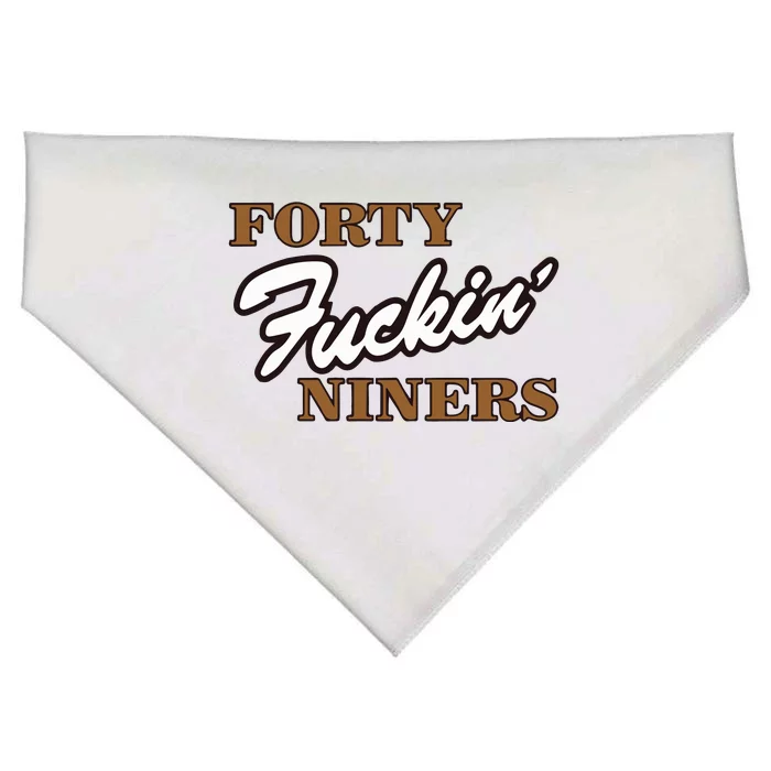 Forty Fuckin Niners USA-Made Doggie Bandana