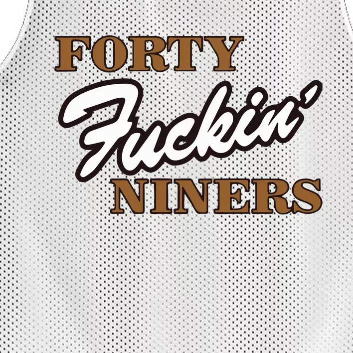 Forty Fuckin Niners Mesh Reversible Basketball Jersey Tank