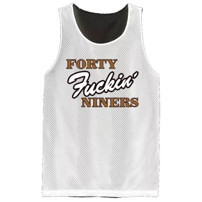 Forty Fuckin Niners Mesh Reversible Basketball Jersey Tank