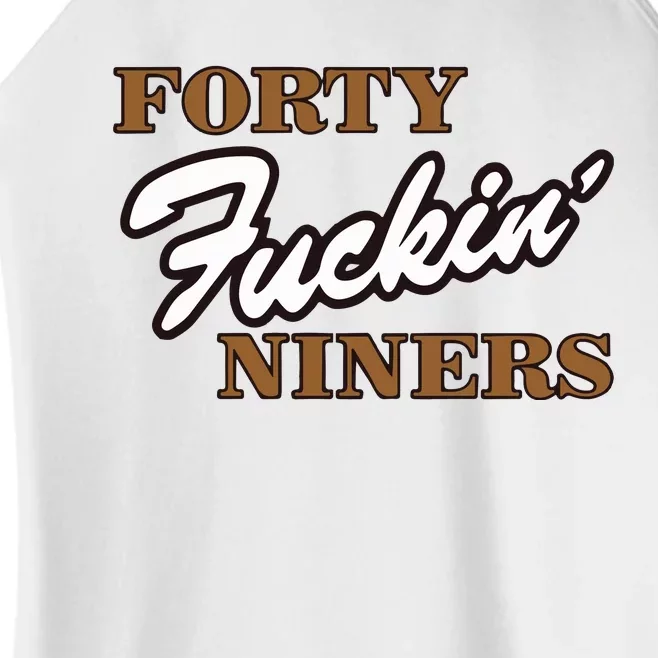 Forty Fuckin Niners Women’s Perfect Tri Rocker Tank