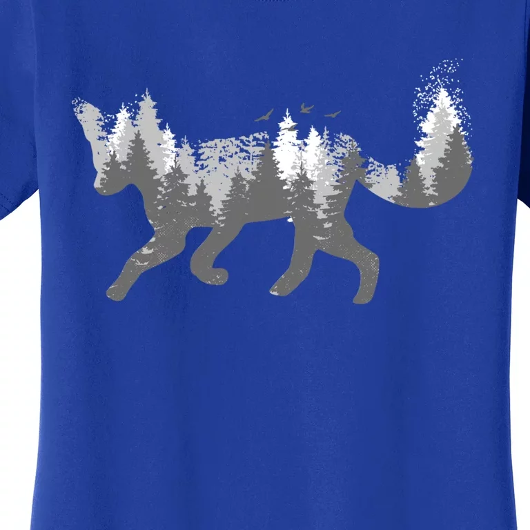 Fox Forest Nature Outdoor Hiking Camping Hunting Gift Women's T-Shirt