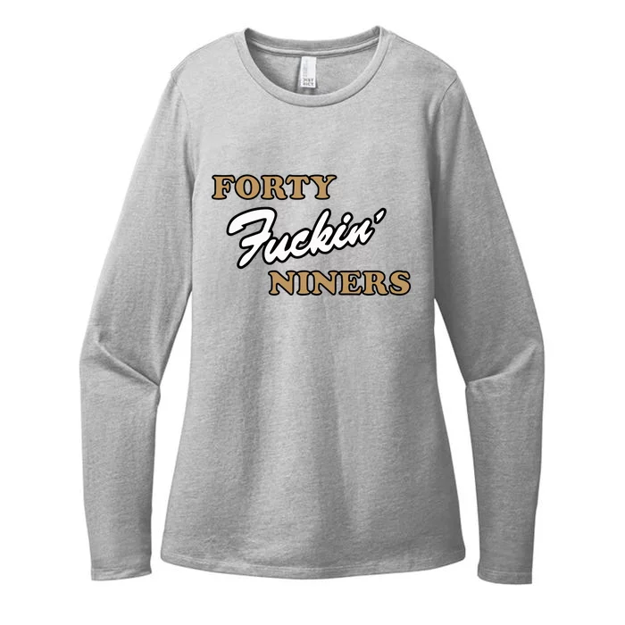 Forty Fuckin Niners Womens CVC Long Sleeve Shirt