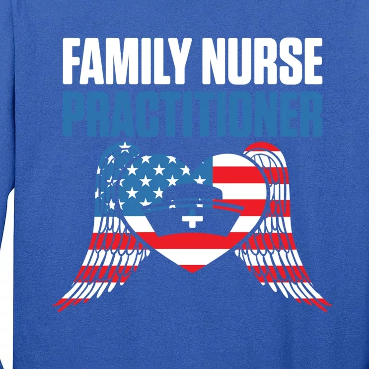 Fnp Family Nurse Practitioner Fun Skilled Funny Nursing Cool Gift Tall Long Sleeve T-Shirt