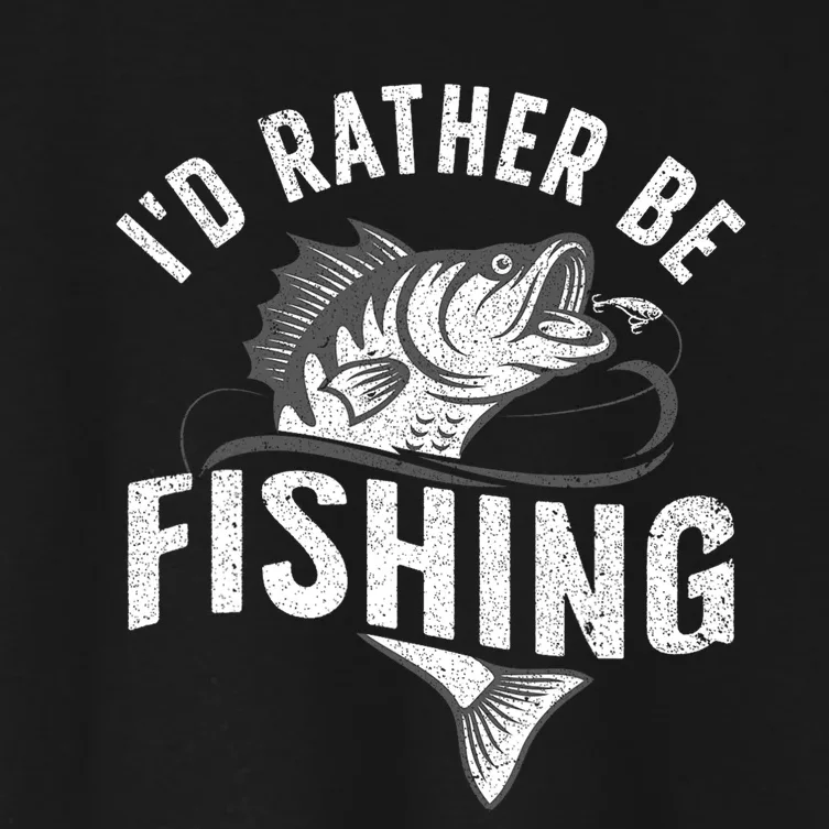 Funny Fishing Novelty For Men Women Kids Fish Lovers Women's Crop Top Tee