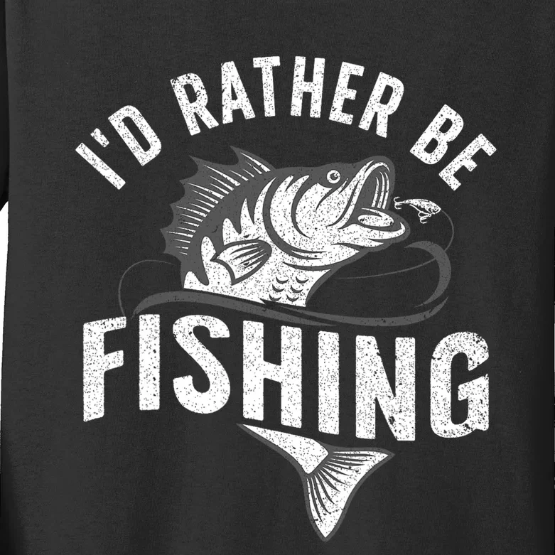 Funny Fishing Novelty For Men Women Kids Fish Lovers Kids Long Sleeve Shirt