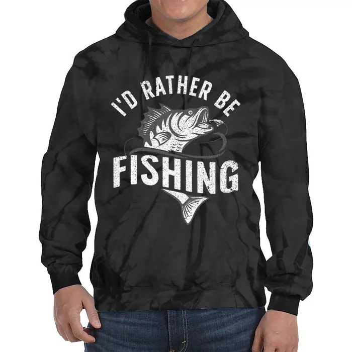 Funny Fishing Novelty Design Fish Lovers Tie Dye Hoodie