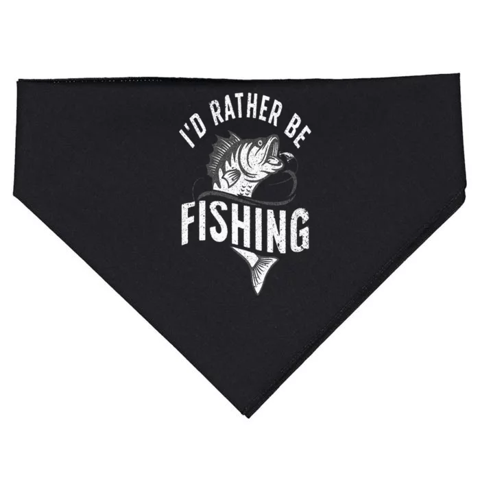 Funny Fishing Novelty Design For Men Women Fish Lovers USA-Made Doggie Bandana