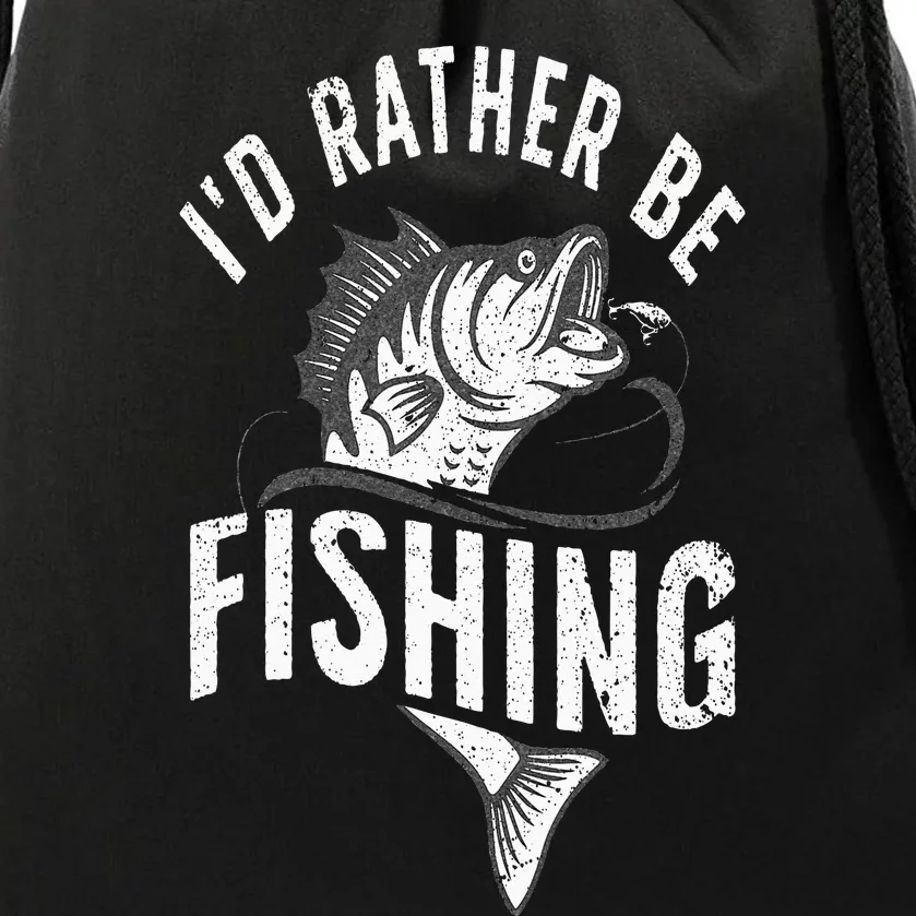 Funny Fishing Novelty Design For Men Women Fish Lovers Drawstring Bag