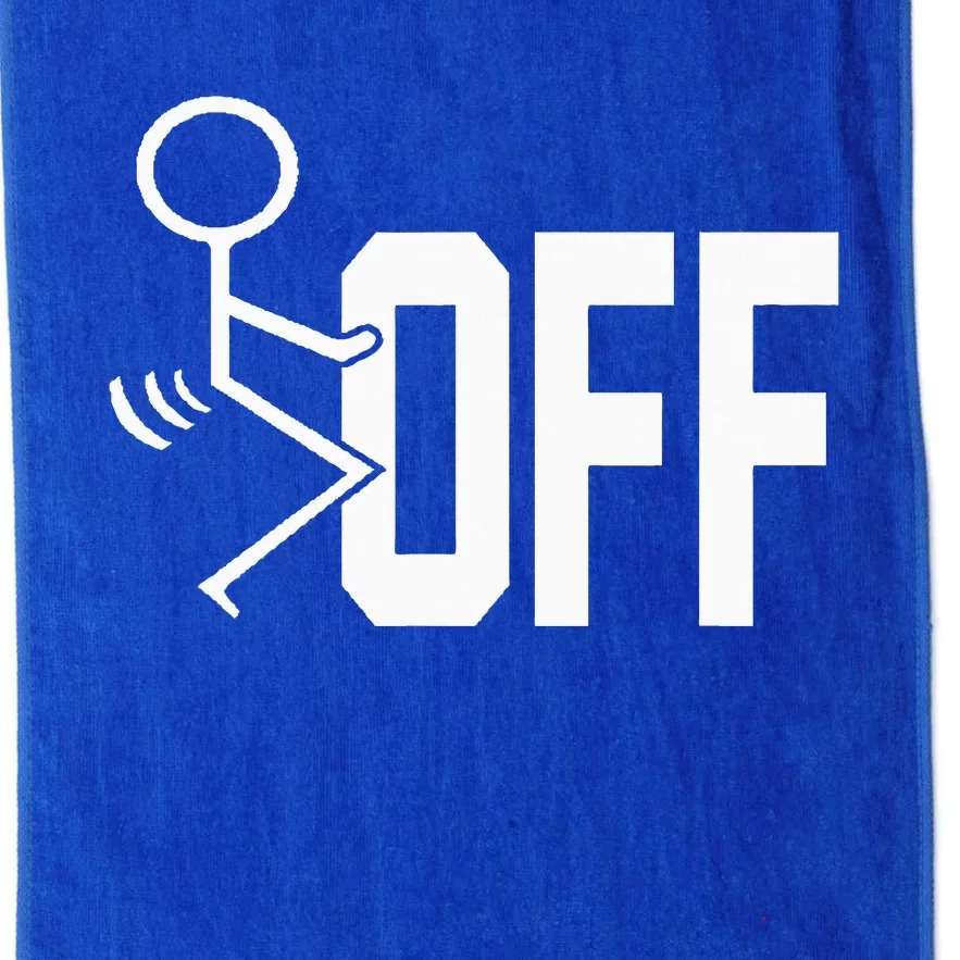 Funny Fuck Off Meme Platinum Collection Golf Towel