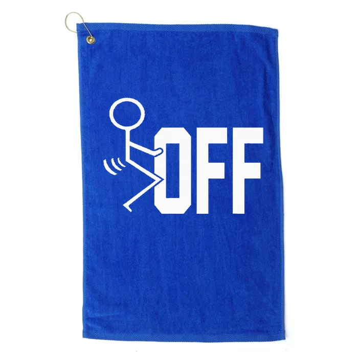 Funny Fuck Off Meme Platinum Collection Golf Towel