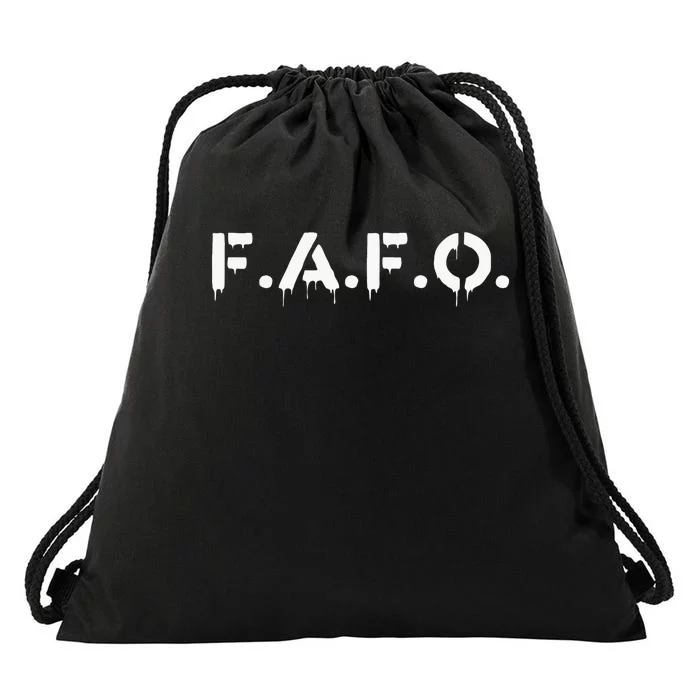 Fafo Find Out Funny Drawstring Bag