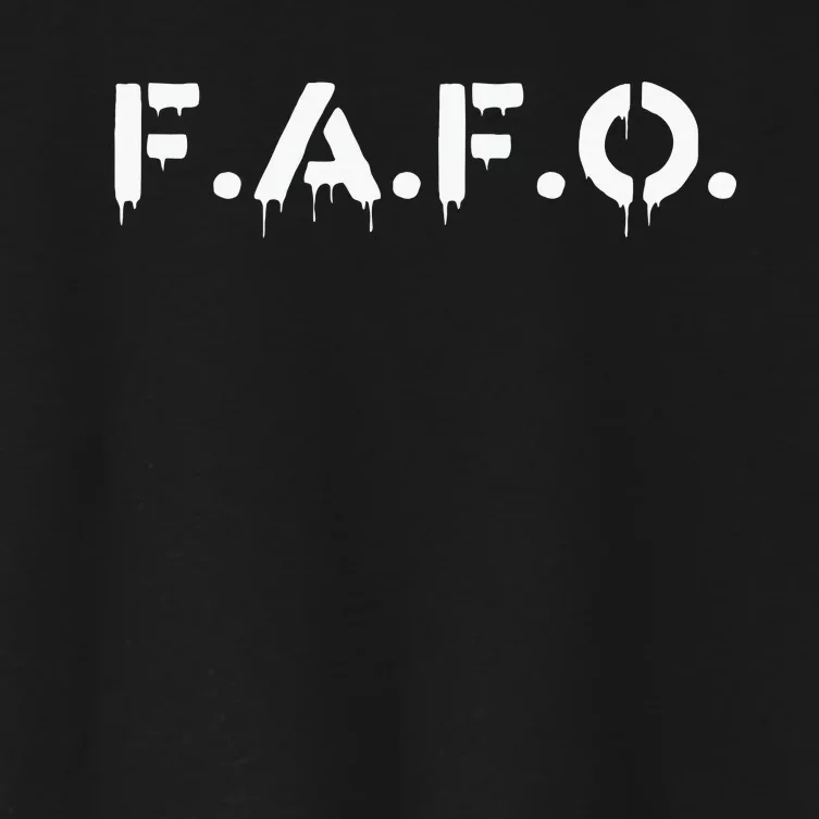 Fafo Find Out Funny Women's Crop Top Tee