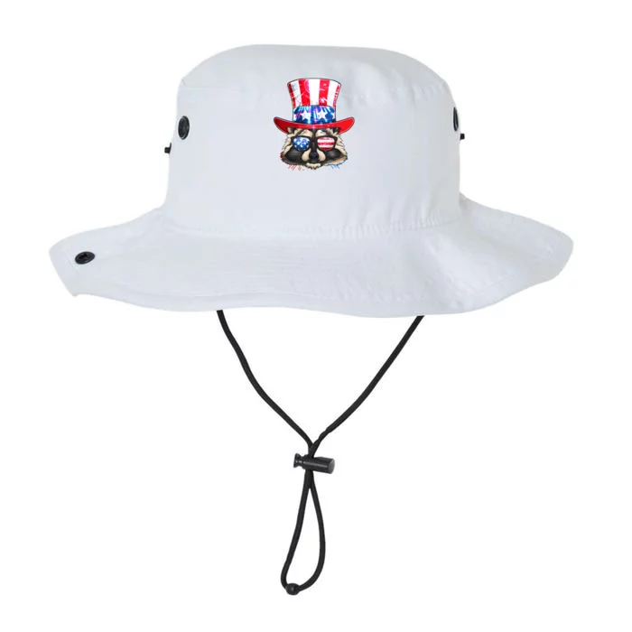 Funny Fourth Of July Fireworks Raccoon Legacy Cool Fit Booney Bucket Hat