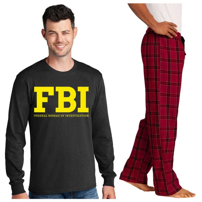 Fbi Federal Office For Investigation Officers Long Sleeve Pajama Set