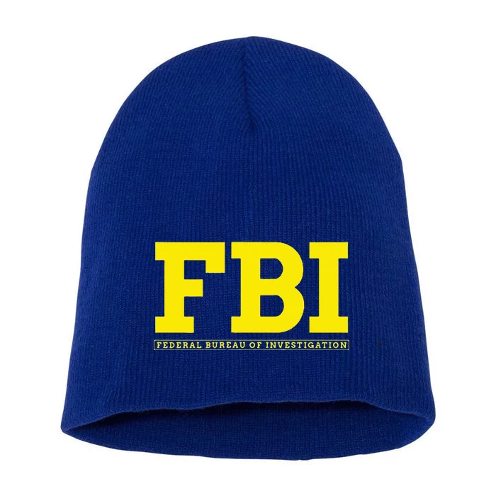 Fbi Federal Office For Investigation Officers Short Acrylic Beanie