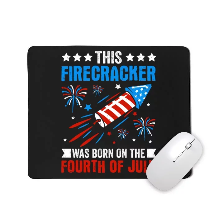 Firecracker Fourth Of July Celebration Graphic Mousepad