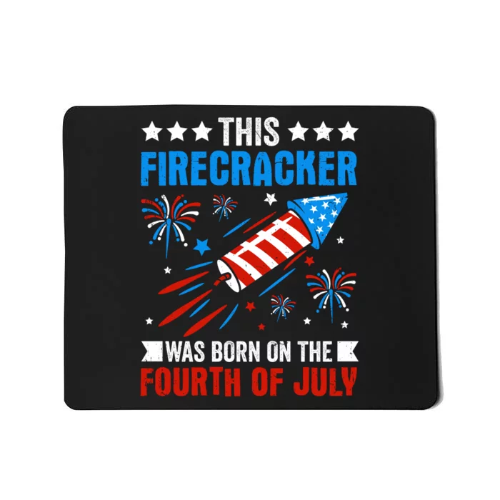 Firecracker Fourth Of July Celebration Graphic Mousepad