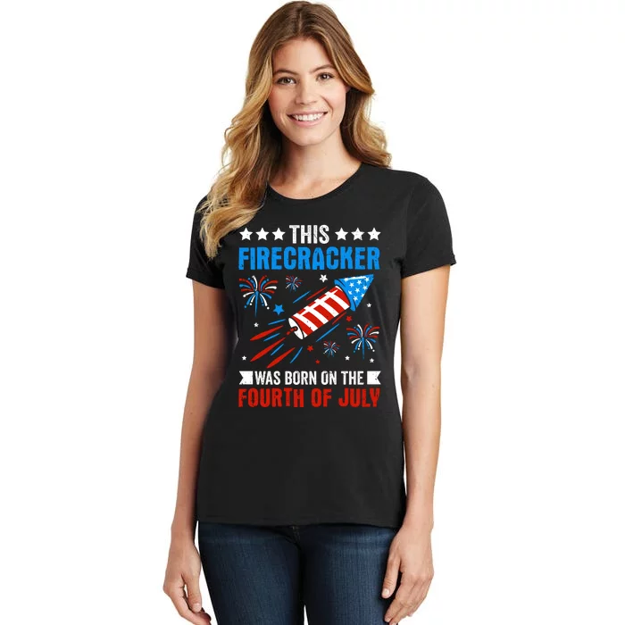 Firecracker Fourth Of July Celebration Graphic Women's T-Shirt