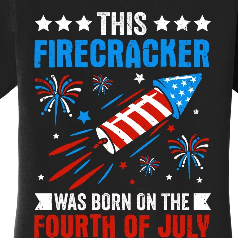 Firecracker Fourth Of July Celebration Graphic Women's T-Shirt