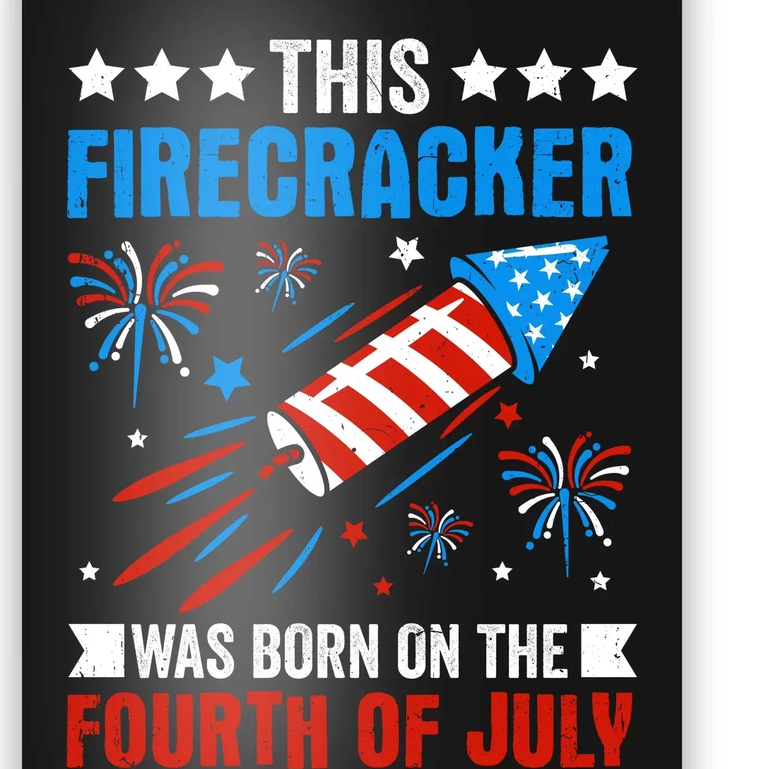 Firecracker Fourth Of July Celebration Graphic Poster