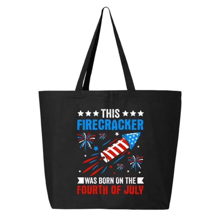 Firecracker Fourth Of July Celebration Graphic 25L Jumbo Tote