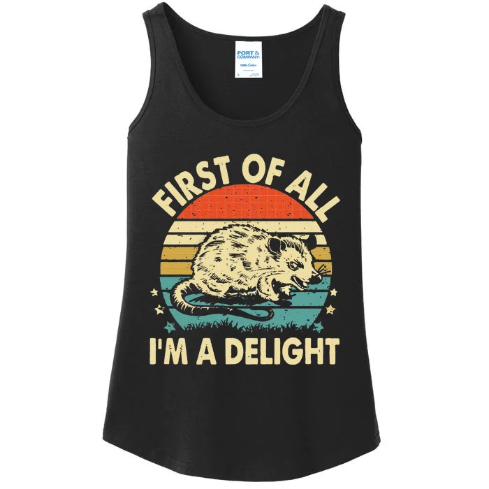 Funny First Of All IM A Delight Gift Ladies Essential Tank