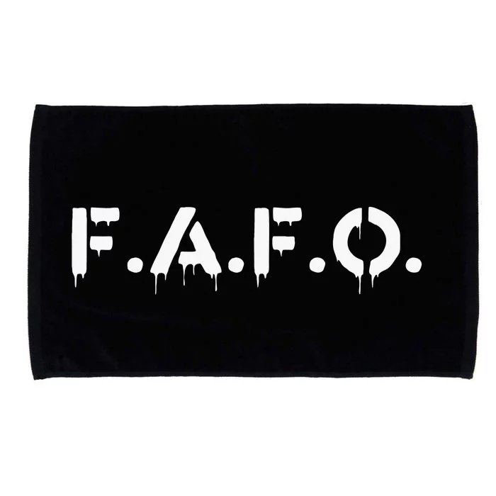 Fafo Find Out Funny Microfiber Hand Towel