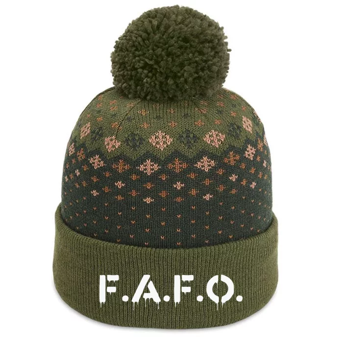 Fafo Find Out Funny The Baniff Cuffed Pom Beanie