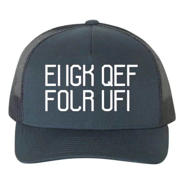 Funny Fuck Off Hidden Message Yupoong Adult 5-Panel Trucker Hat