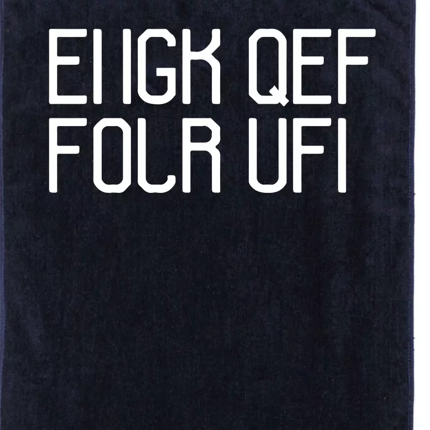 Funny Fuck Off Hidden Message Platinum Collection Golf Towel