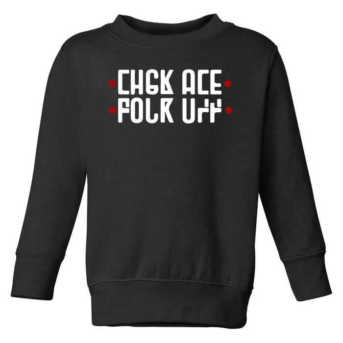 Funny Fuck Off Hidden Message Toddler Sweatshirt