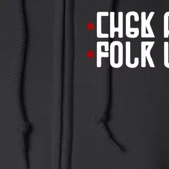 Funny Fuck Off Hidden Message Full Zip Hoodie