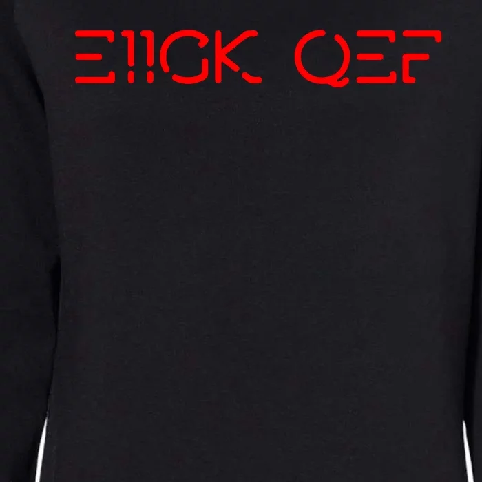 Funny Fuck Off Hidden Message Womens California Wash Sweatshirt