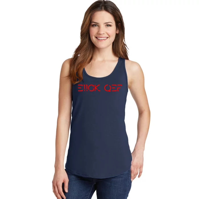 Funny Fuck Off Hidden Message Ladies Essential Tank